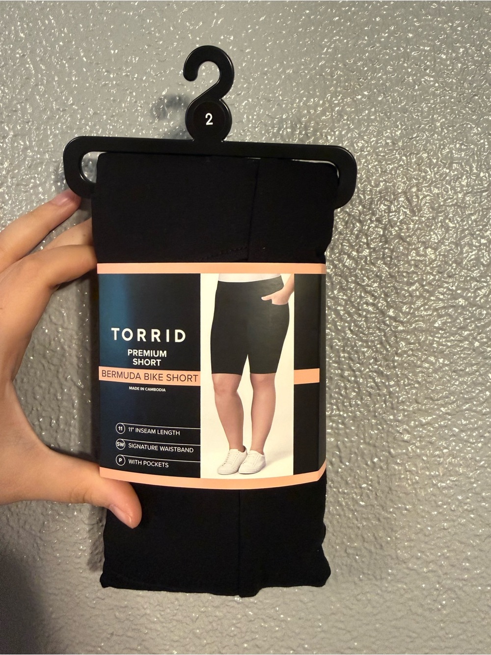 torrid Black Bermuda Bike Shorts with Pockets